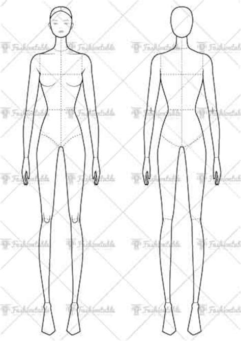 female body template  fashion design vametsocialmedia