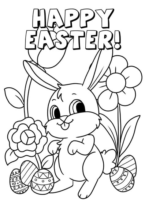 happy easter words coloring pages coloring pages