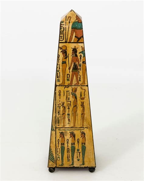 Painted Egyptian Obelisk For Sale At 1stdibs