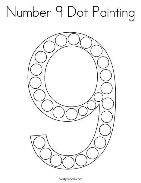 number  printable coloring pages