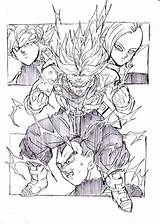 Dragon Ball Super Trunks Zamasu Vegeta Rage Manga Goku Gt Drawing Dbz Saiyan Tattoo Ssj Coloring Dragonball Pages Toyotaro Dibujos sketch template