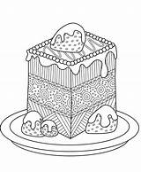 Sweets Cakes sketch template