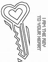 Heart Coloring Pages Key Hearts Kids Roblox Lock Colouring Keys Drawing Adult Template Designs Symbols Printable Locks Hubpages Books Print sketch template