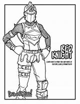 Knight Red Fortnite Drawing Draw Battle Royale Coloring Drawittoo Tutorial Too sketch template