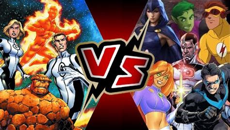 Fantastic Four Vs Teen Titans Battles Comic Vine