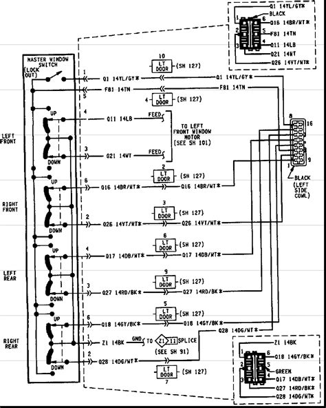 radio wiring diagram   jeep grand cherokee wiring diagram