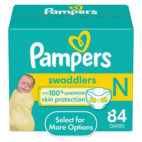 pampers swaddlers diapers newborn  count select   options walmartcom