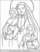 Xavier Cabrini Thecatholickid Feast Puzzles Immigrants sketch template