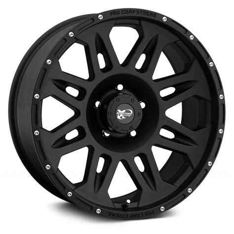 pro comp  series wheels alloy matte black rims