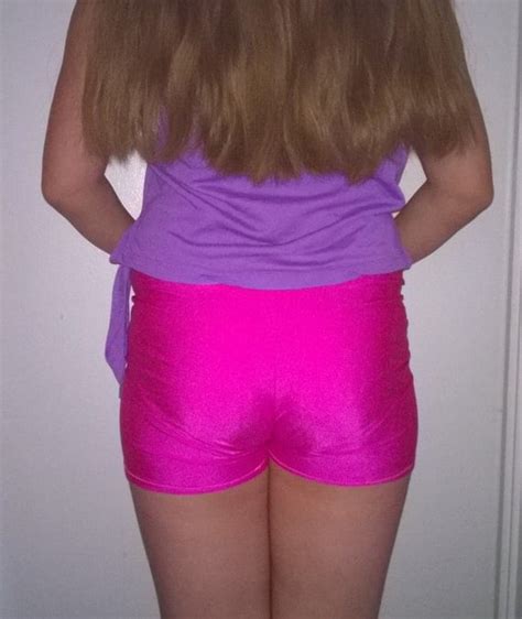 girls spandex shorts solid color