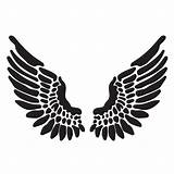 Wings Angel Silhouette Svg Rld Eps Dxf sketch template