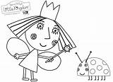 Holly Ben Coloring Pages Drawing Kingdom Little Getdrawings Getcolorings Printable sketch template