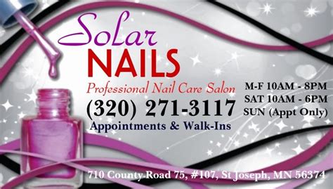 solar nails spa   nail salons  county   st