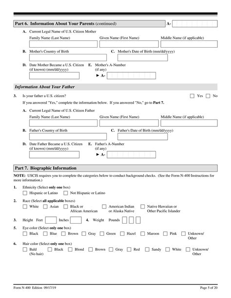 Uscis Form N 400 Download Fillable Pdf Or Fill Online Application For