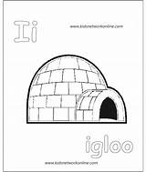 Igloo Alphabets sketch template