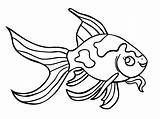 Coloring Goldfish Pages Printable Kids sketch template