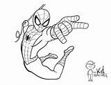 Homecoming Coloring Spider Man Pages Spiderman Getdrawings sketch template