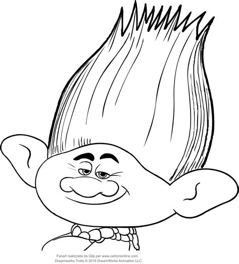 branch  trolls coloring pages coloring  drawing