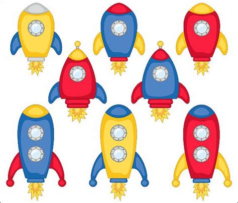 Cute Spaceships Clip Art Rocket Clipart Vehicle Outer Space Wikiclipart
