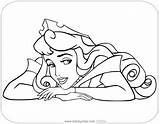 Aurora Coloring Beauty Pages Sleeping Disneyclips Princess Dreamy sketch template