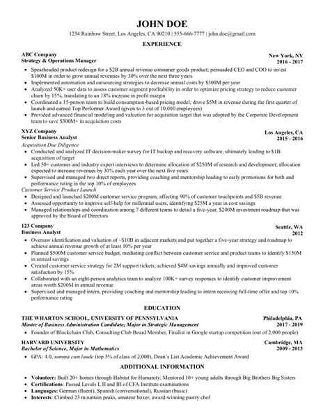 consulting resume step  step guide updated