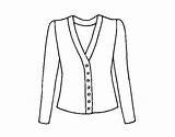 Cardigan Coloring Coloringcrew sketch template