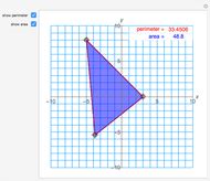 triangles   coordinate plane wolfram demonstrations project