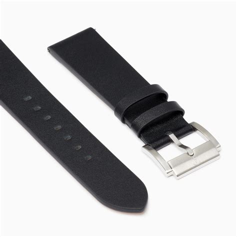 origin black leather mm strap