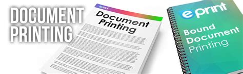 document printing document binding eprint