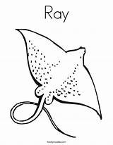 Coloring Pages Stingray Ray Stingrays Animal Colouring Manta Printable Sea Print Kids Marine Ocean Noodle Outline Fish Drawings Animals Sheets sketch template
