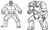 Hulkbuster Coloringareas sketch template