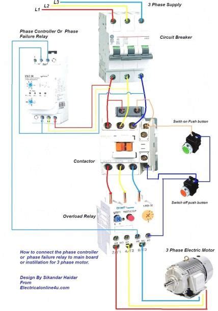 phase contactor wiring diagram  electrical circuit diagram home electrical wiring