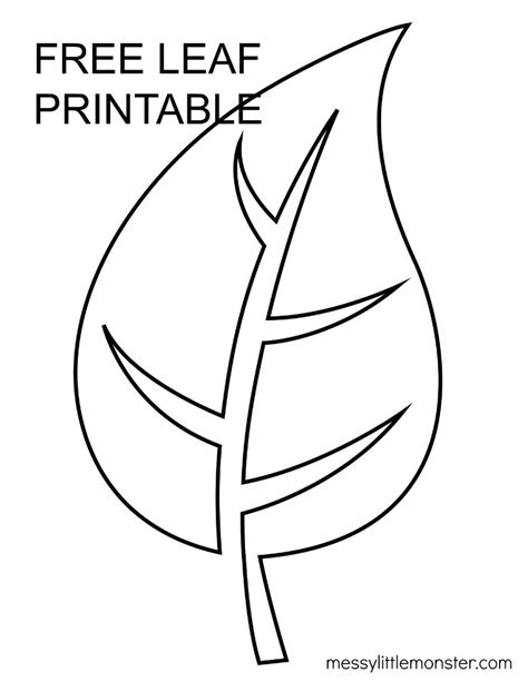 large printable leaf