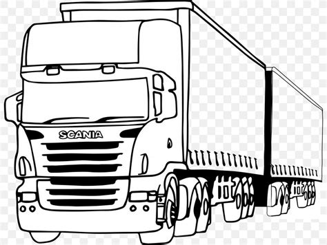 scania ab pickup truck car coloring book png xpx scania ab
