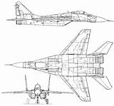 Mig 29 миг Fulcrum чертежи Fighter Prototype Above Drawings Medres Mikoyan Superiority sketch template