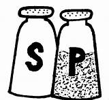 Pimienta Salt Pepper sketch template