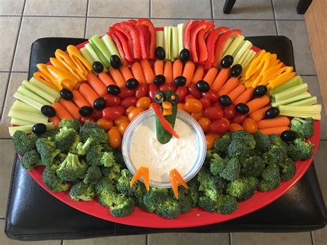 Healthy Thanksgiving Turkey Veggie Platter Healthyfood