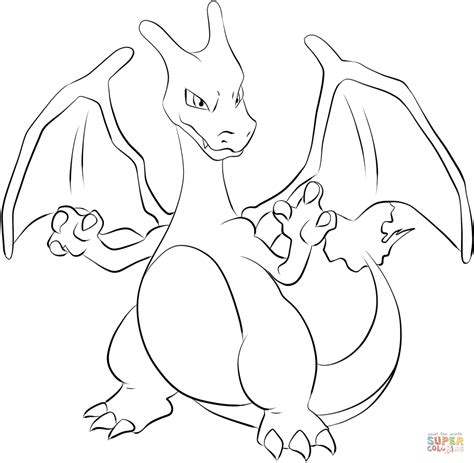 charizard coloring page  printable coloring pages
