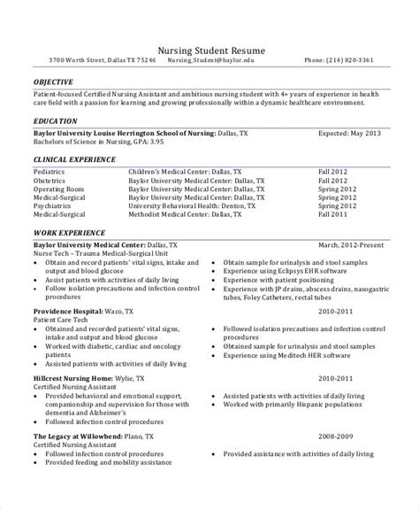 nurse resume templates