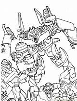 Transformers Coloring Pages Printable Kids sketch template