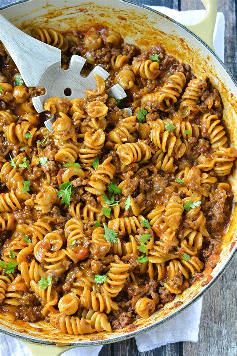 one pot cheesy taco pasta mother thyme