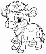 Vache Veau Ferme Clochette Vaca Vaches Turbulus Une Bébé Vaquinhas Colorear Visiter Enfants Coloriages sketch template