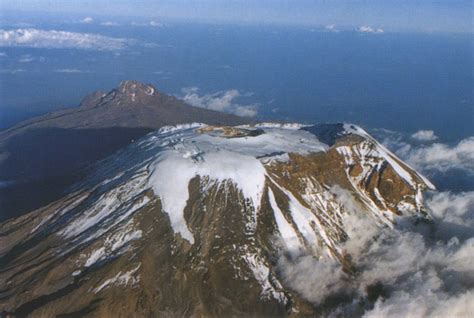 aerial view of kilimanjaro