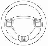 Car Wheel Steering Drawing Badge Care Senior Patents sketch template