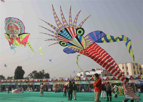 international kite festival ahmedabad  celebration   skies