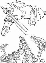 Wars Star Coloring Pages Battle Droid Super B1 Printable sketch template