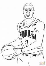 Coloring Curry Nba Pages Stephen Basketball Players Durant Drawing Kevin James Print Rose Lebron Derrick Steph Color Player Jordan Michael sketch template