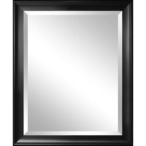Beveled Glass Bathroom Wall Mirror With Black Frame 34 X