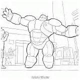 Baymax Updated Coloring Robot sketch template