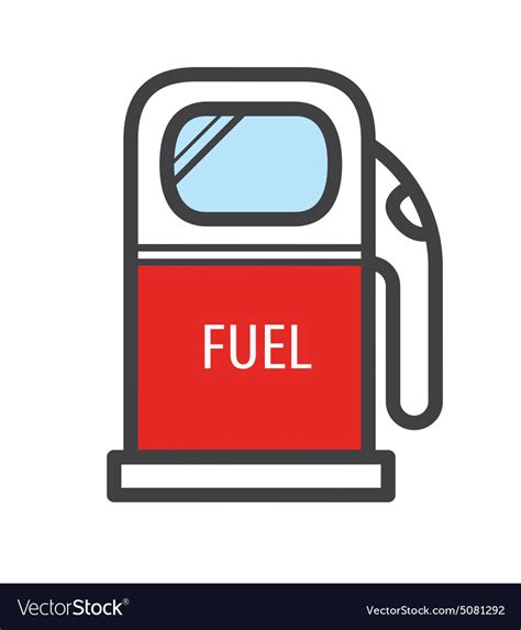 gas station icon retro style royalty  vector image
